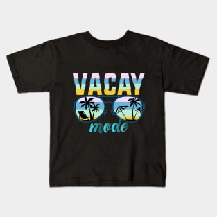 Summer, Vacay Mode Kids T-Shirt